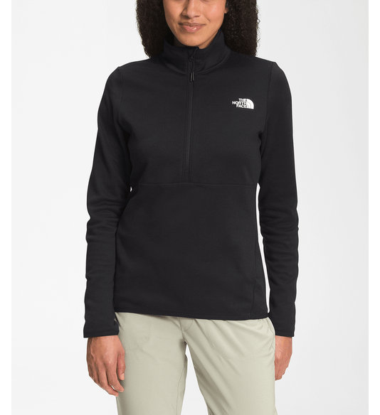 Fleece Tka 100 Glacier 1/4 Zíper Feminino Preto - The North Face