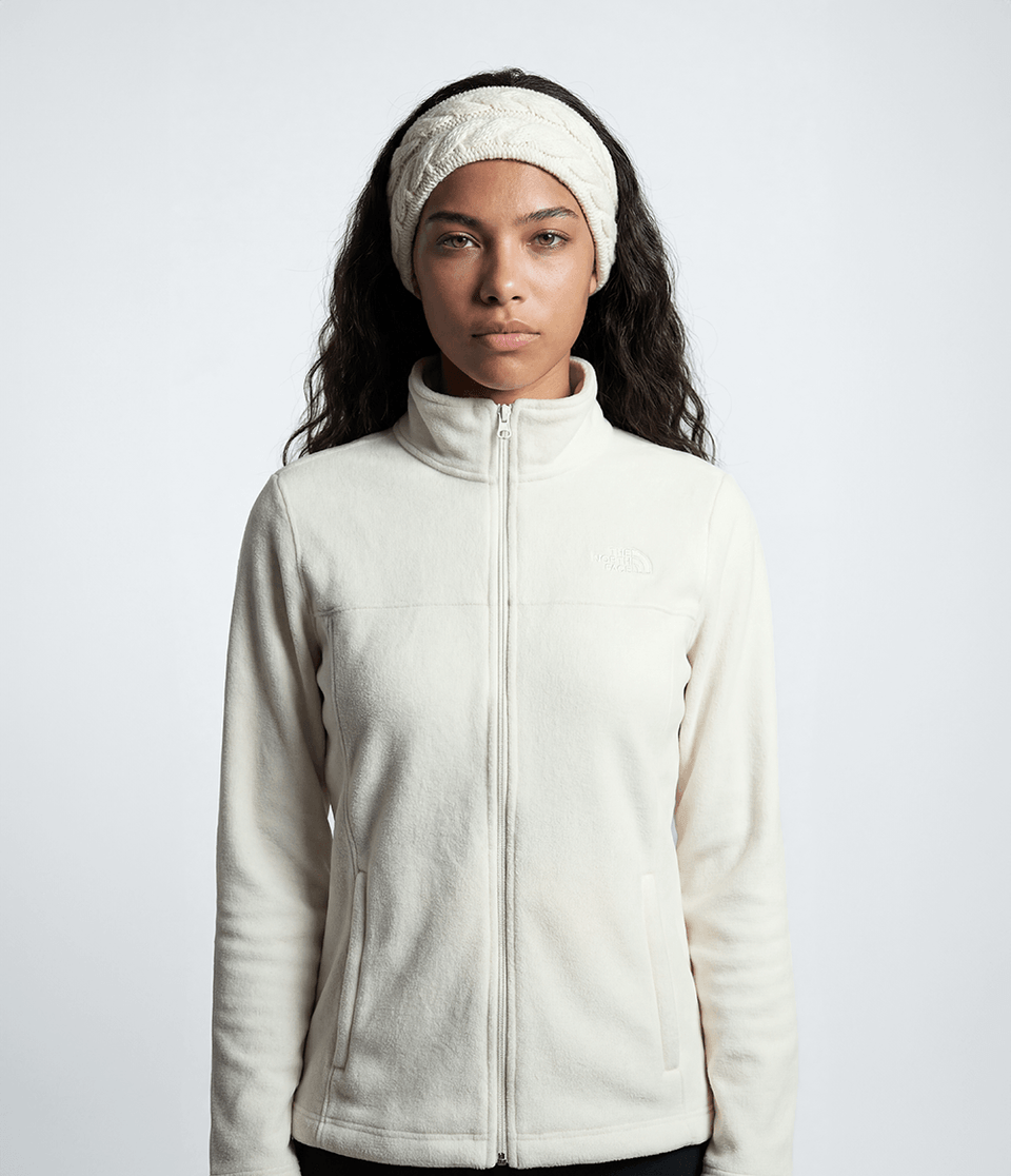 Fleece Feminino Glacier Full Zip White Dune