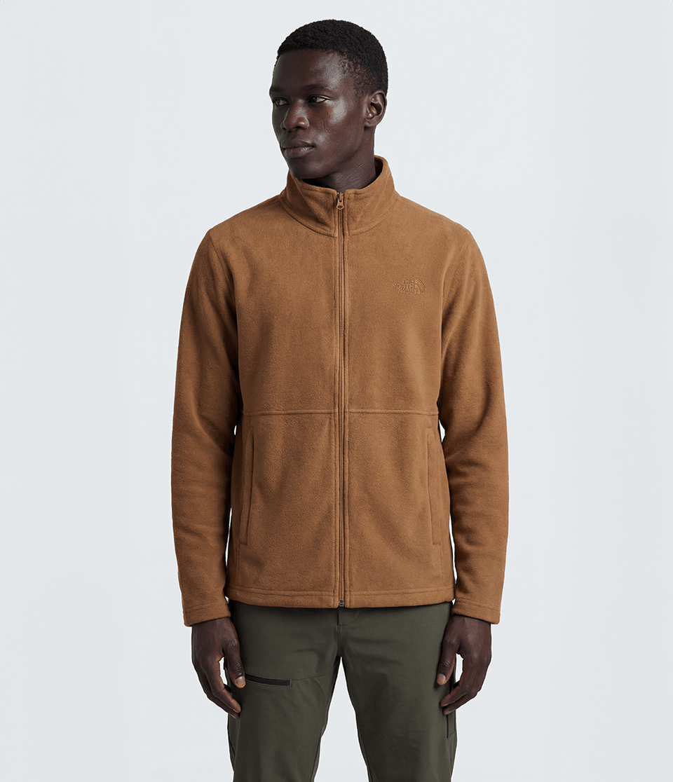 Fleece Masculino Glacier Full Zip Burnt Umber