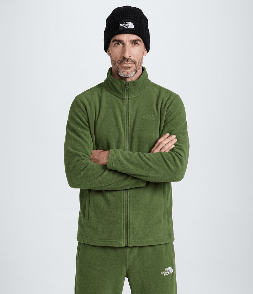 Fleece Masculino Glacier Full Zip Woodland Green