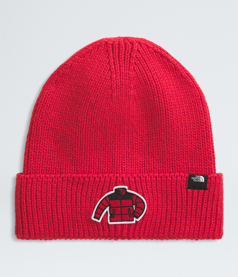 Gorro Tnf Logo Box Cuffed Beanie Tnf Red/Icon Patch