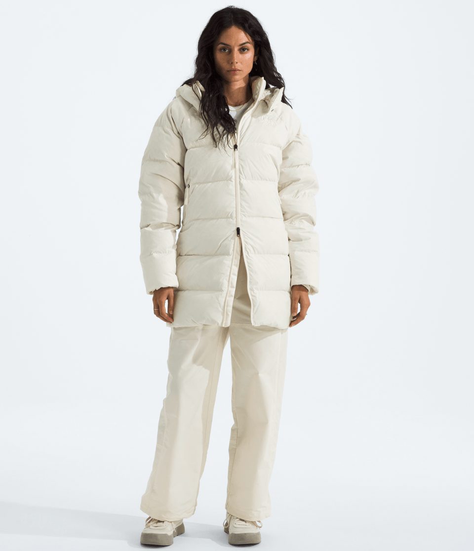 Parka Feminina Hydrenalite City Down Hooded White Dune