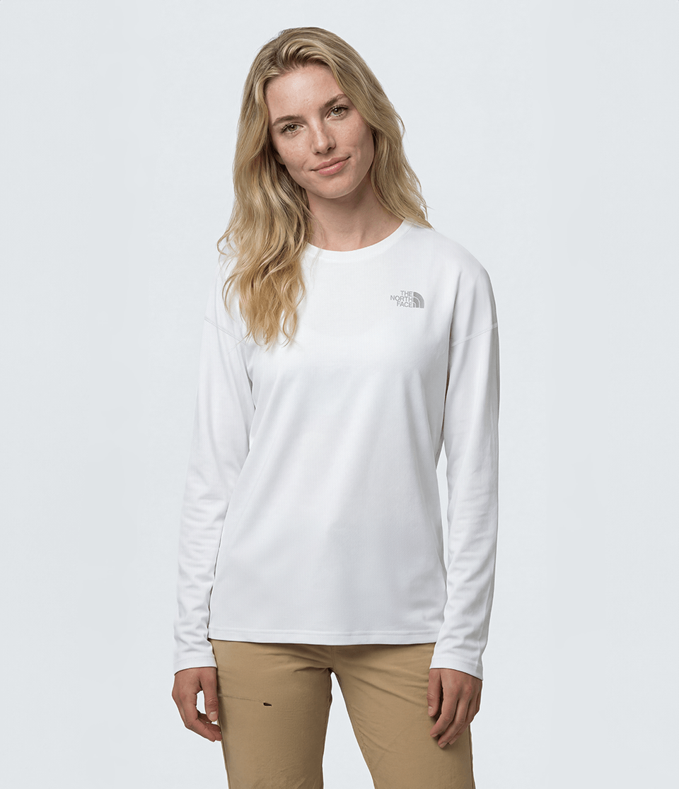 Camiseta Feminina Hyper Tee Manga Longa Tnf White